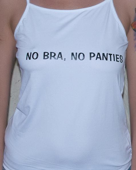nobra nopanties  Womens No Bra, No Panties - funny and sexy V-Neck T-Shirt