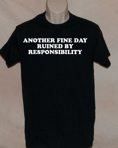 1081 ANOTHER FINE DAY RUINED BY RESPONSIBILITY