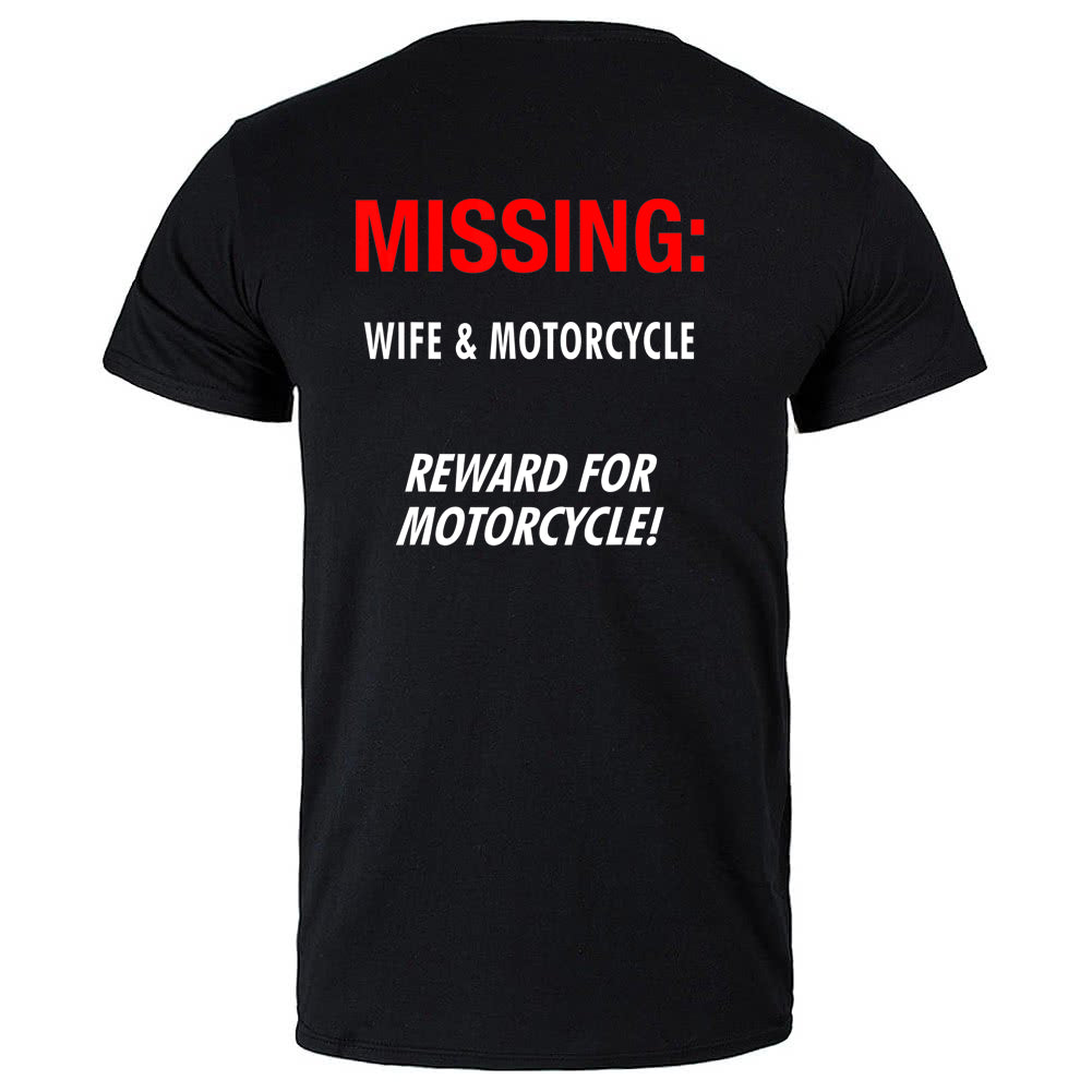 1244 Missing Wife and Motorcycle Reward for Motorcycle