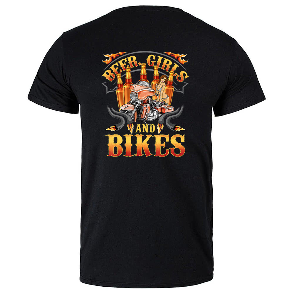 1369 Beer Girls and Bikes Back of shirt